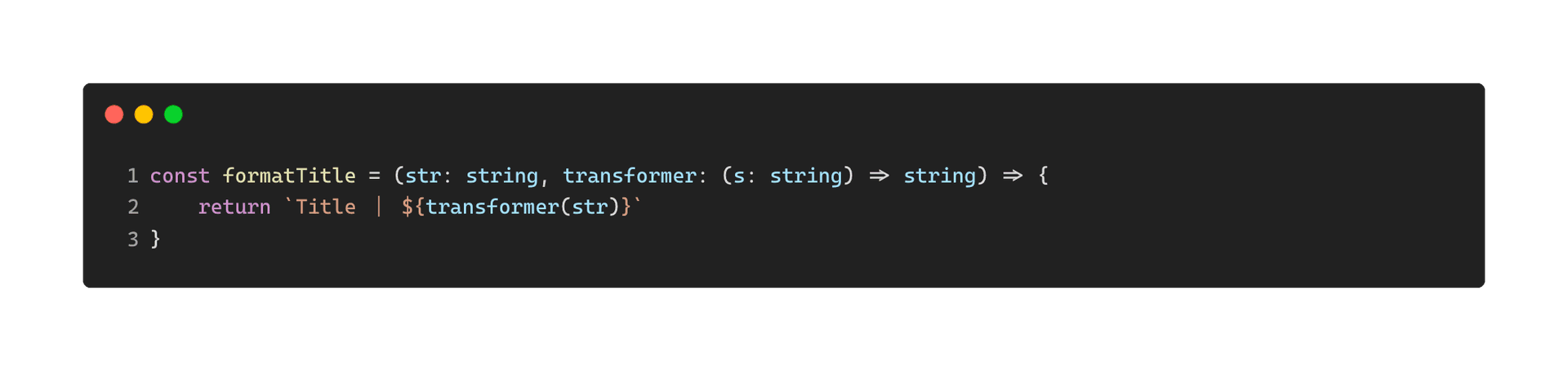 Higher Order Function