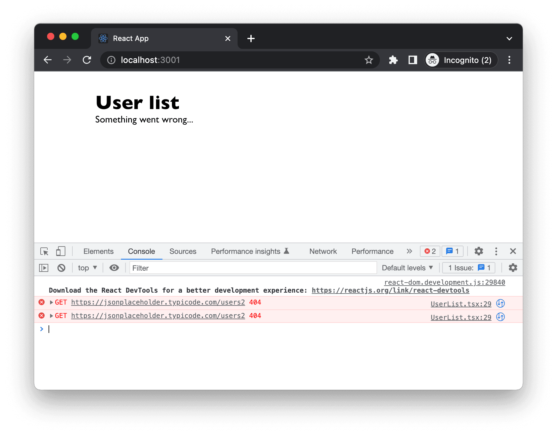 error