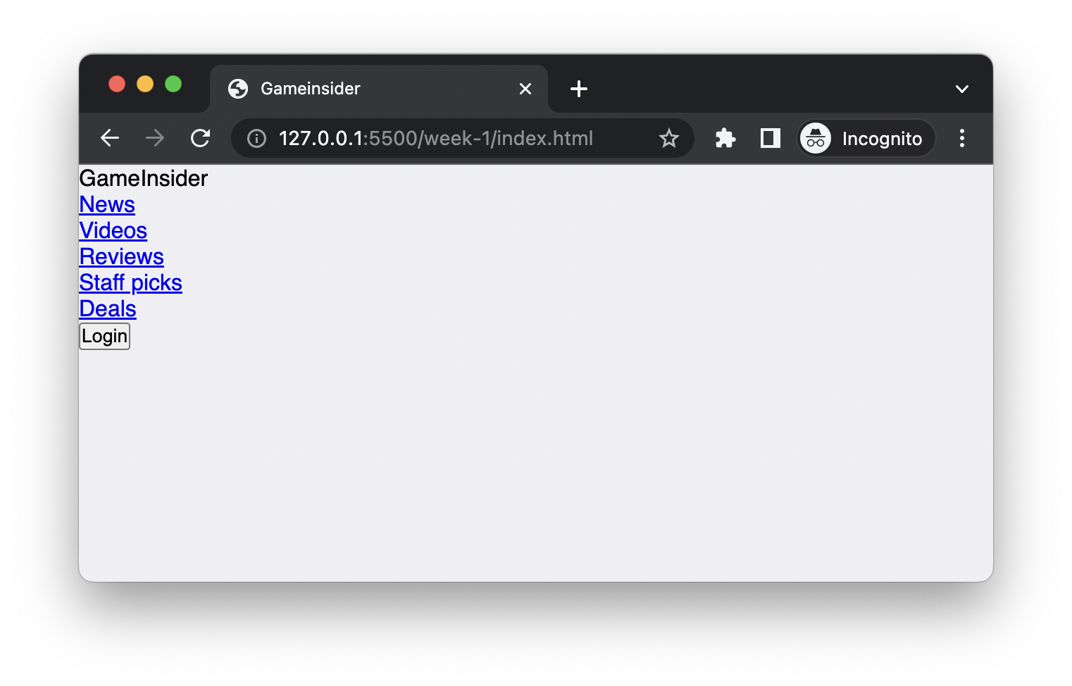 Reset Default Styles