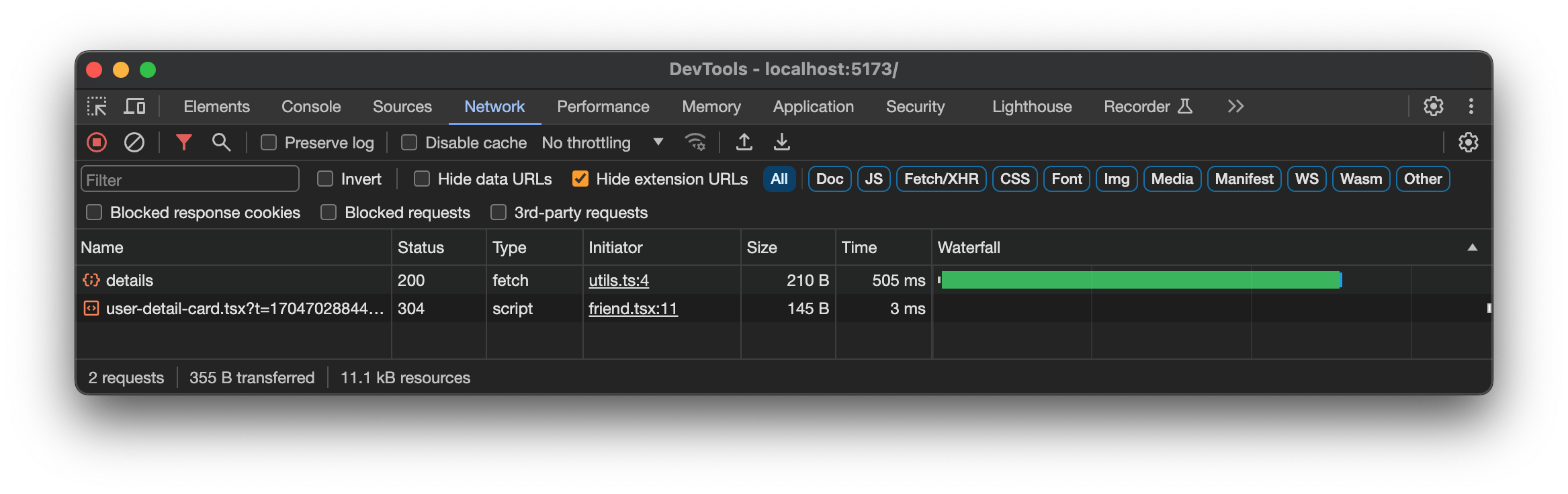 Request JS bundle and data in parallel